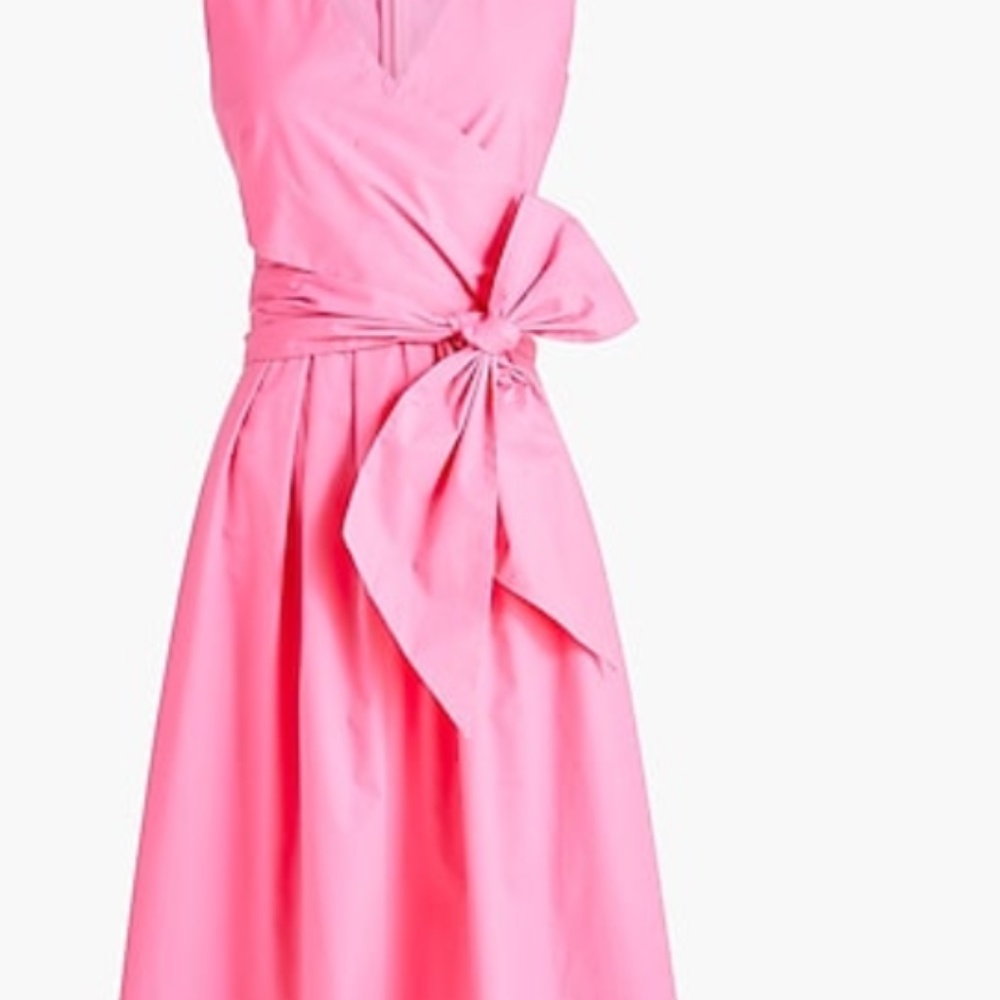 J Crew crossover bow dress NWT